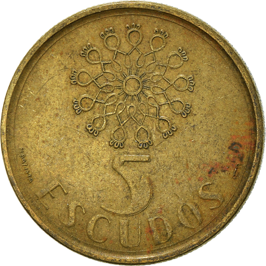 Moneda, Portugal, 5 Escudos, 1990