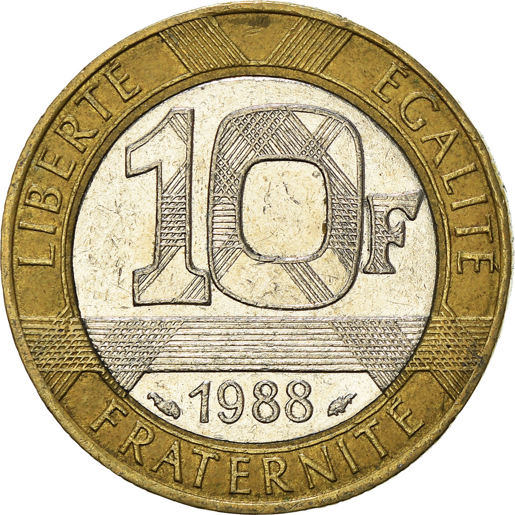 Moneta, Francia, 10 Francs, 1988