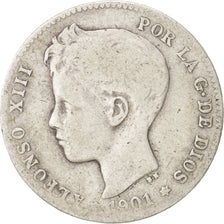 Spain, Alfonso XIII, Peseta, 1901, Madrid, F(12-15), Silver, KM:706