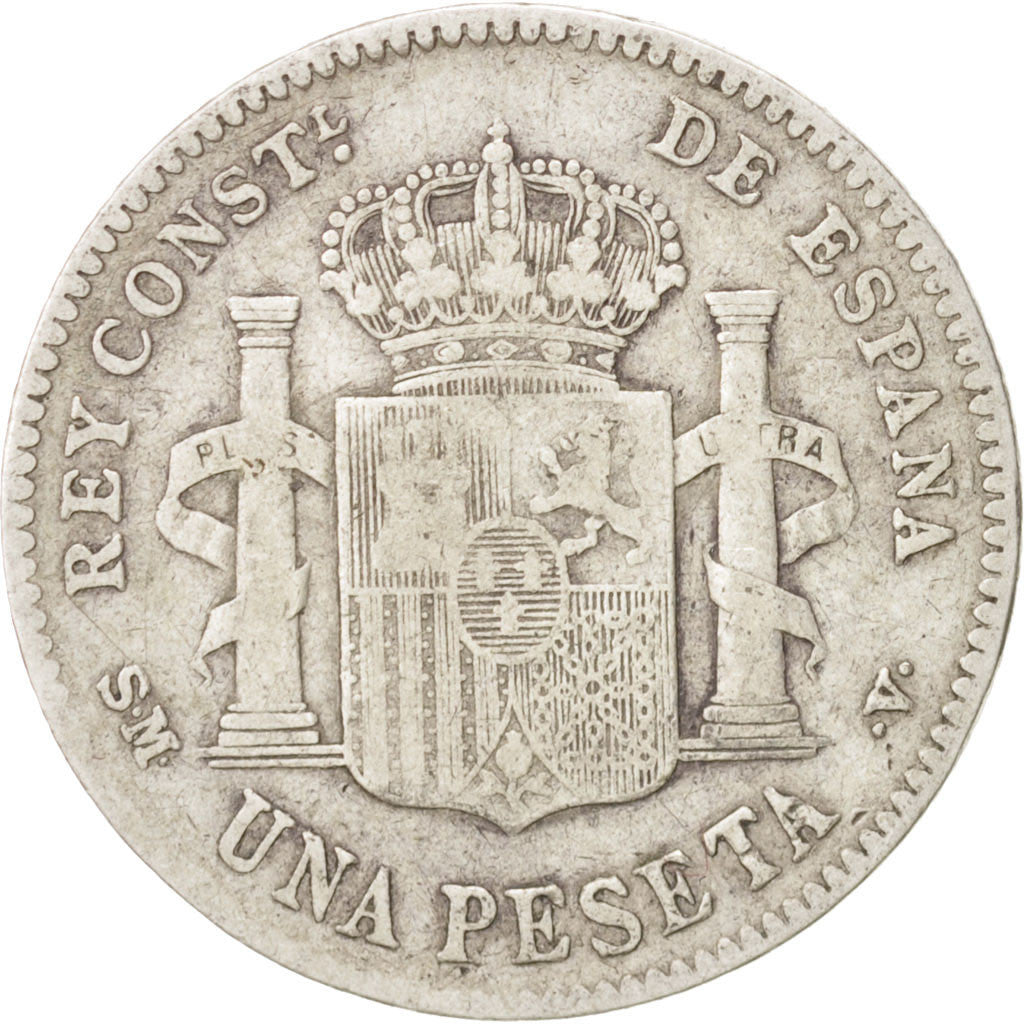 Spain, Alfonso XIII, Peseta, 1901, Madrid, F(12-15), Silver, KM:706