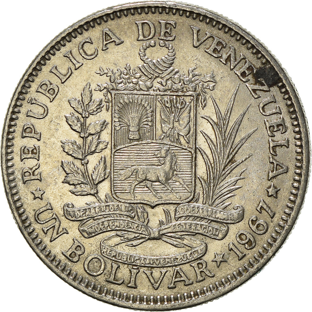 Monnaie, Venezuela, Bolivar, 1967