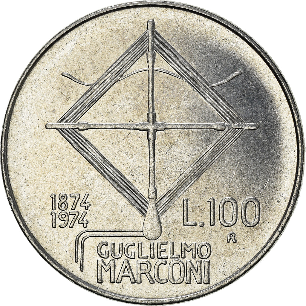 Moneda, Italia, 100 Lire, 1974