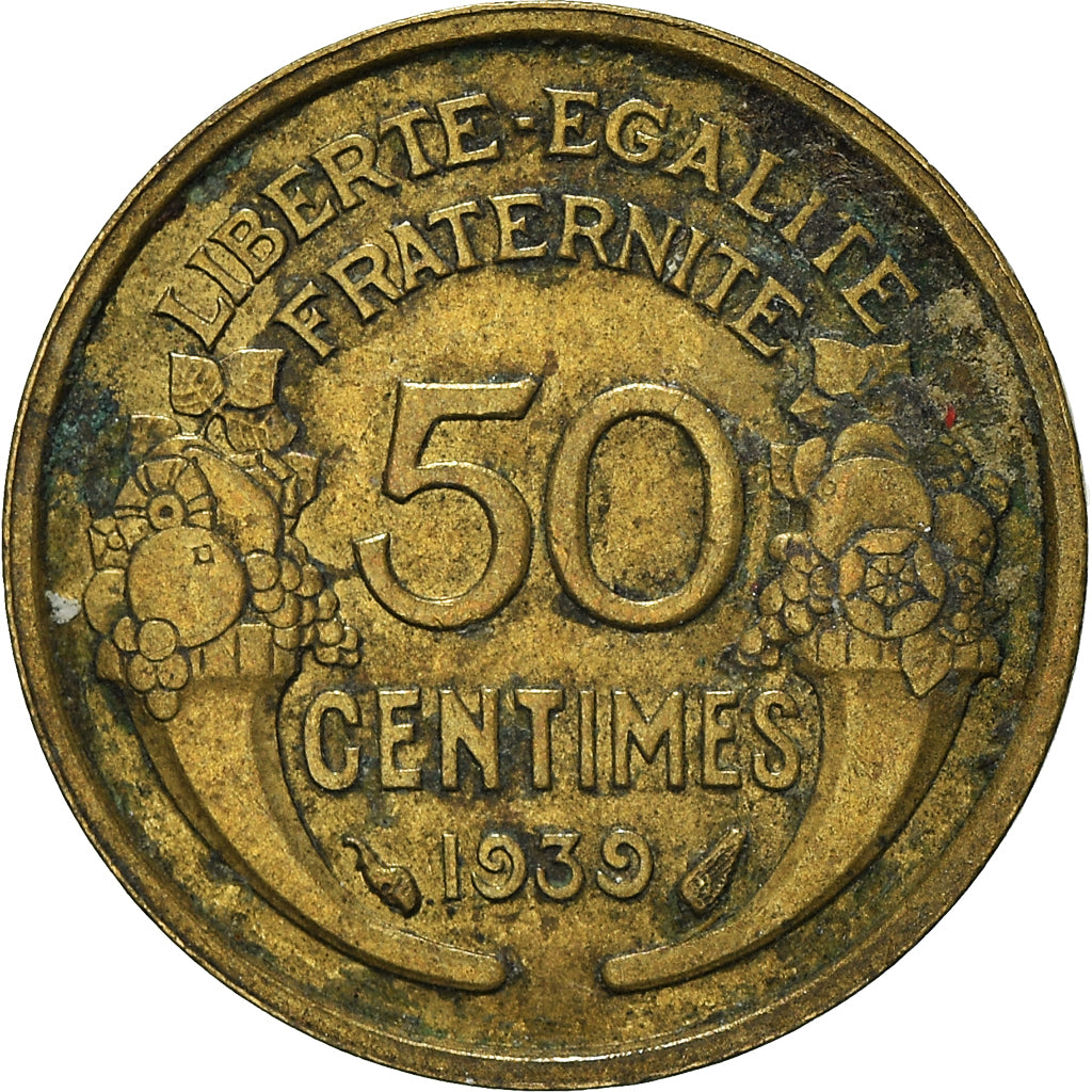 Münze, Frankreich, 50 Centimes, 1939