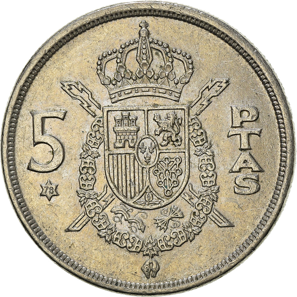 Moeda, Espanha, 5 Pesetas