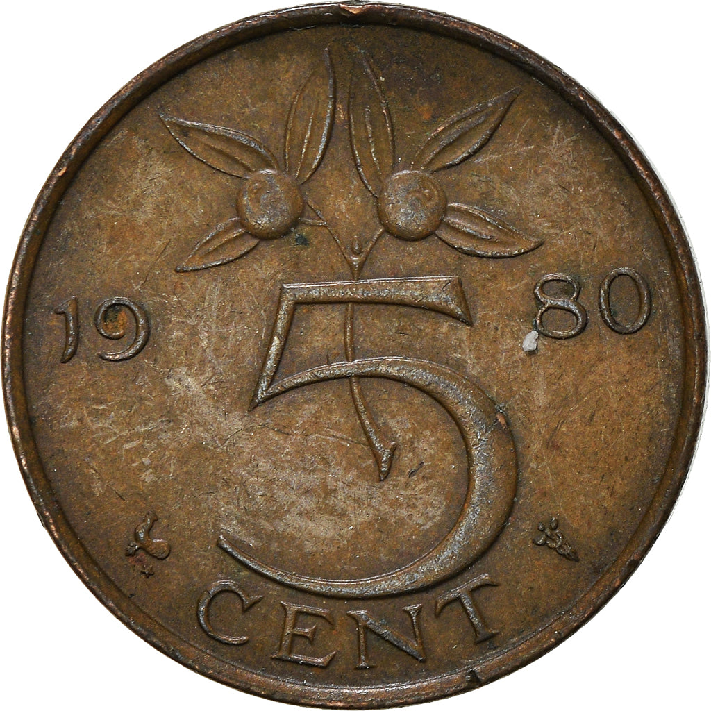 Moneta, Holandia, 5 Cents, 1980