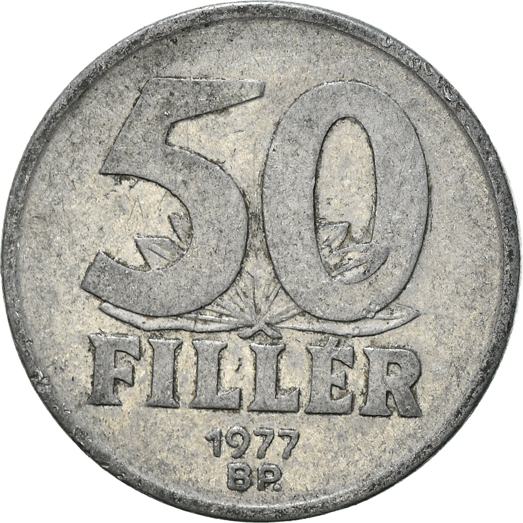 Moneda, Hungría, 50 Fillér, 1977
