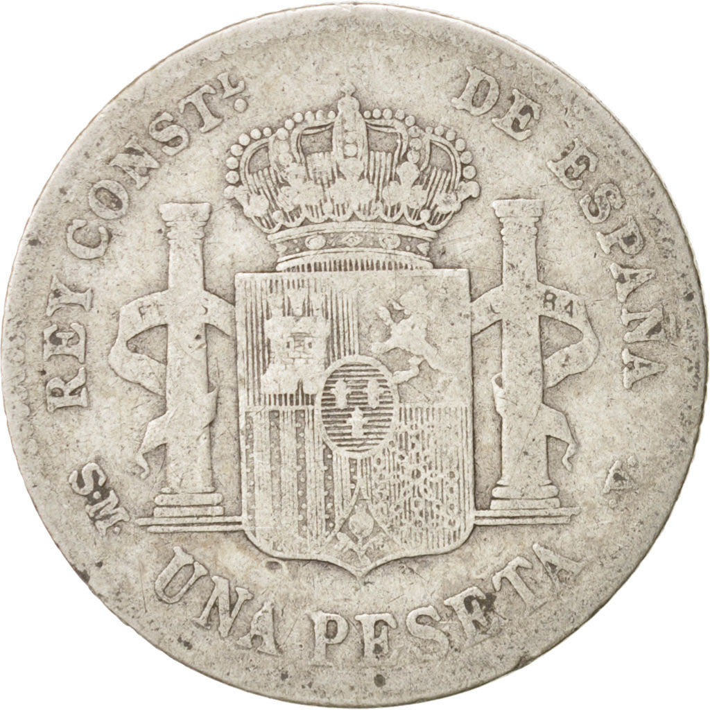 Coin, Spain, Alfonso XIII, Peseta, 1903, Madrid, VF(20-25), Silver, KM:721