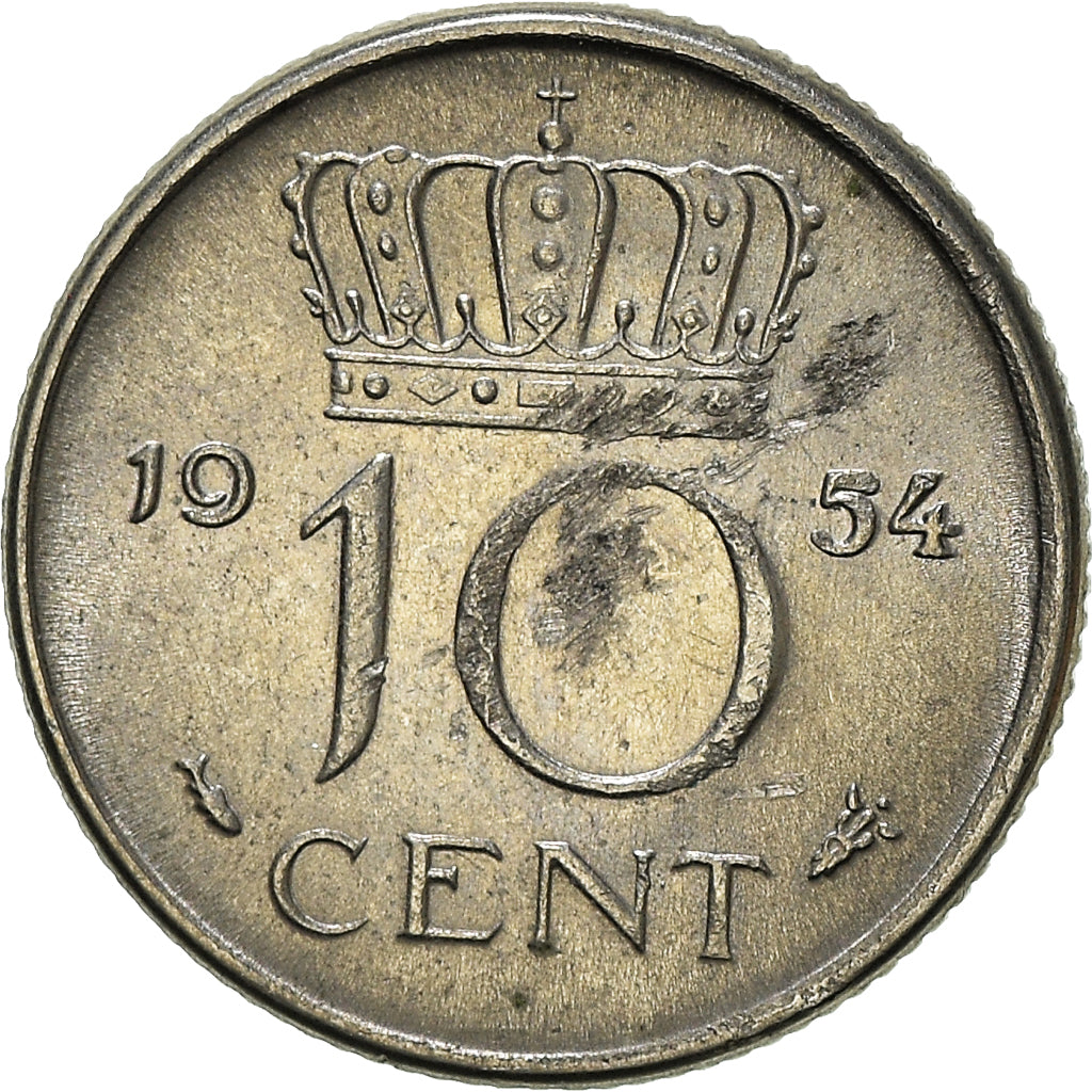 Moneta, Paesi Bassi, 10 Cents, 1954