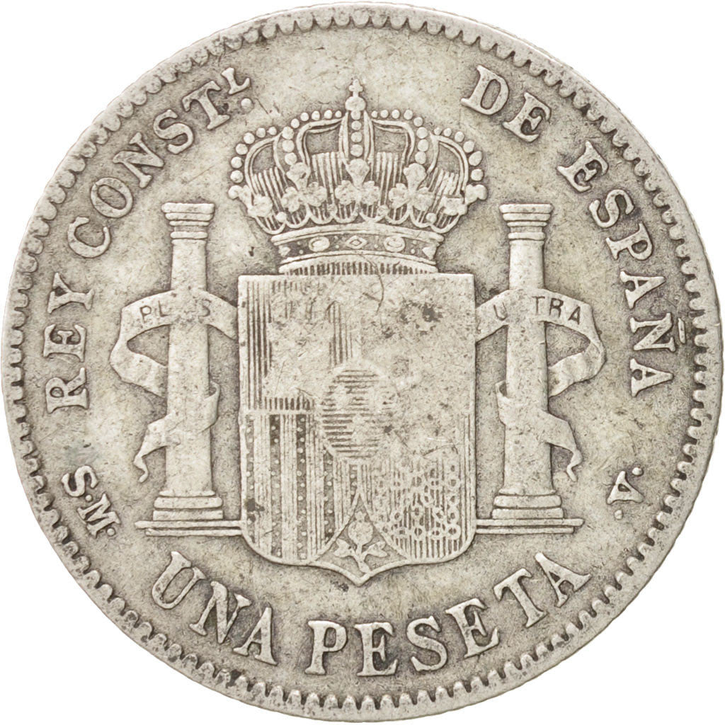 Spain, Alfonso XIII, Peseta, 1903, Madrid, VF(30-35), Silver, KM:721
