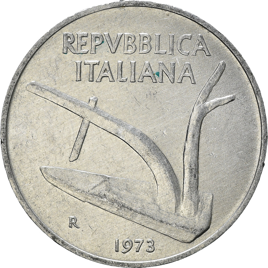 Moneta, Italia, 10 Lire, 1973