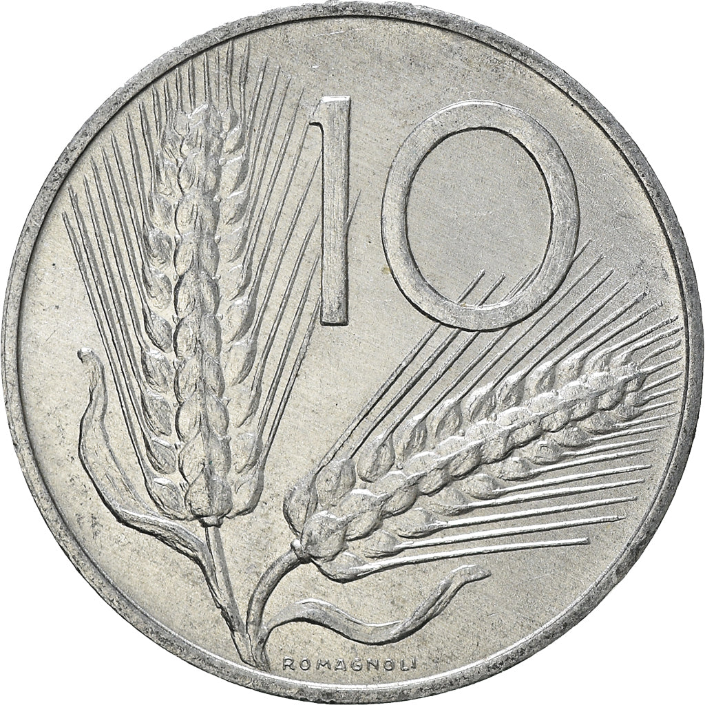 Moneta, Italia, 10 Lire, 1973