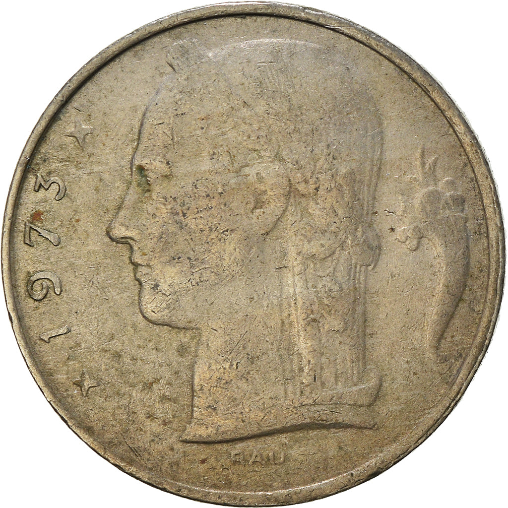 Münze, Belgien, 5 Francs, 5 Frank, 1973
