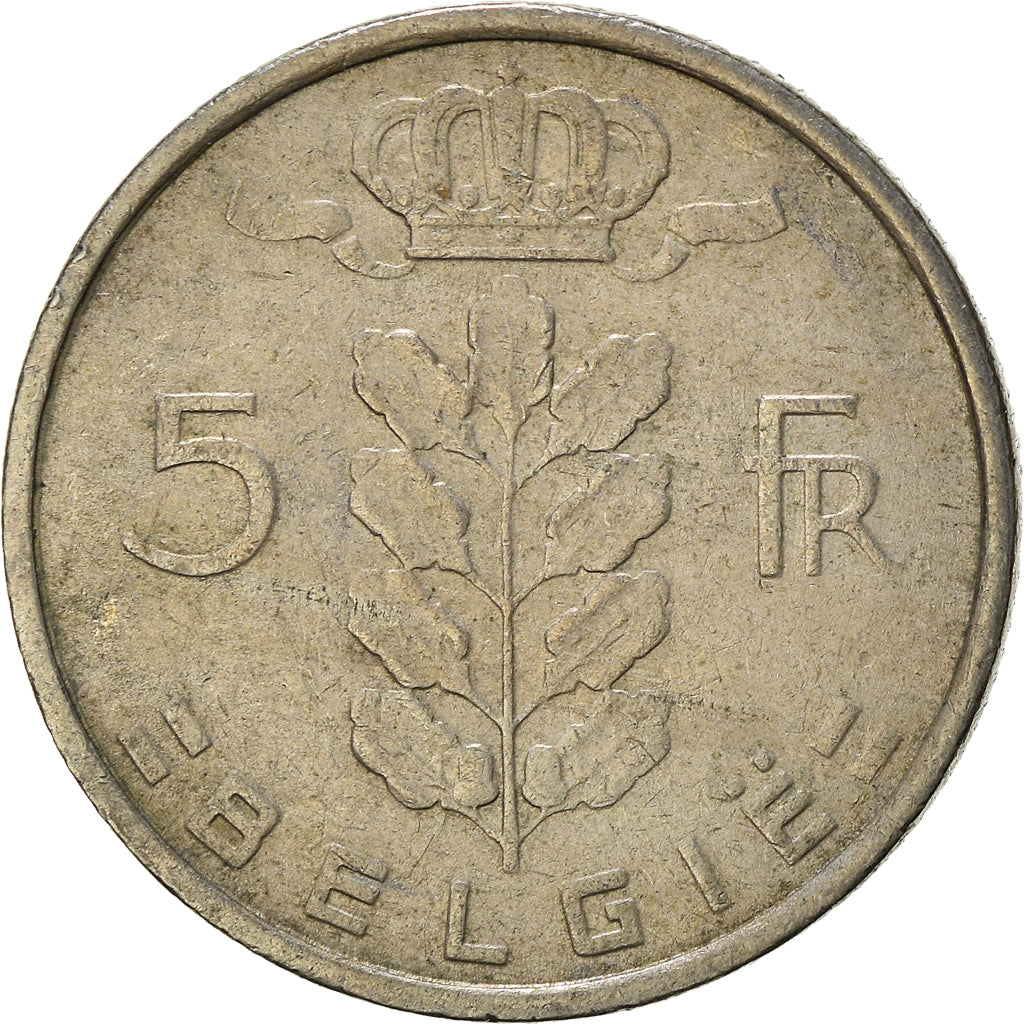 Münze, Belgien, 5 Francs, 5 Frank, 1973