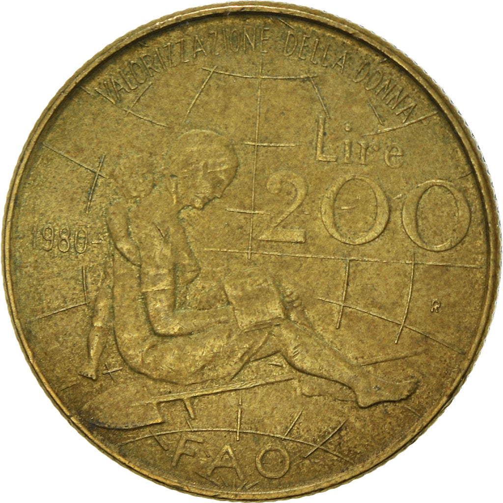 Moneta, Italia, 200 Lire, 1980