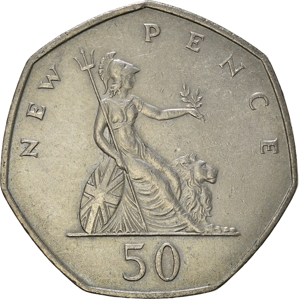 Moneta, Wielka Brytania, 50 New Pence, 1969