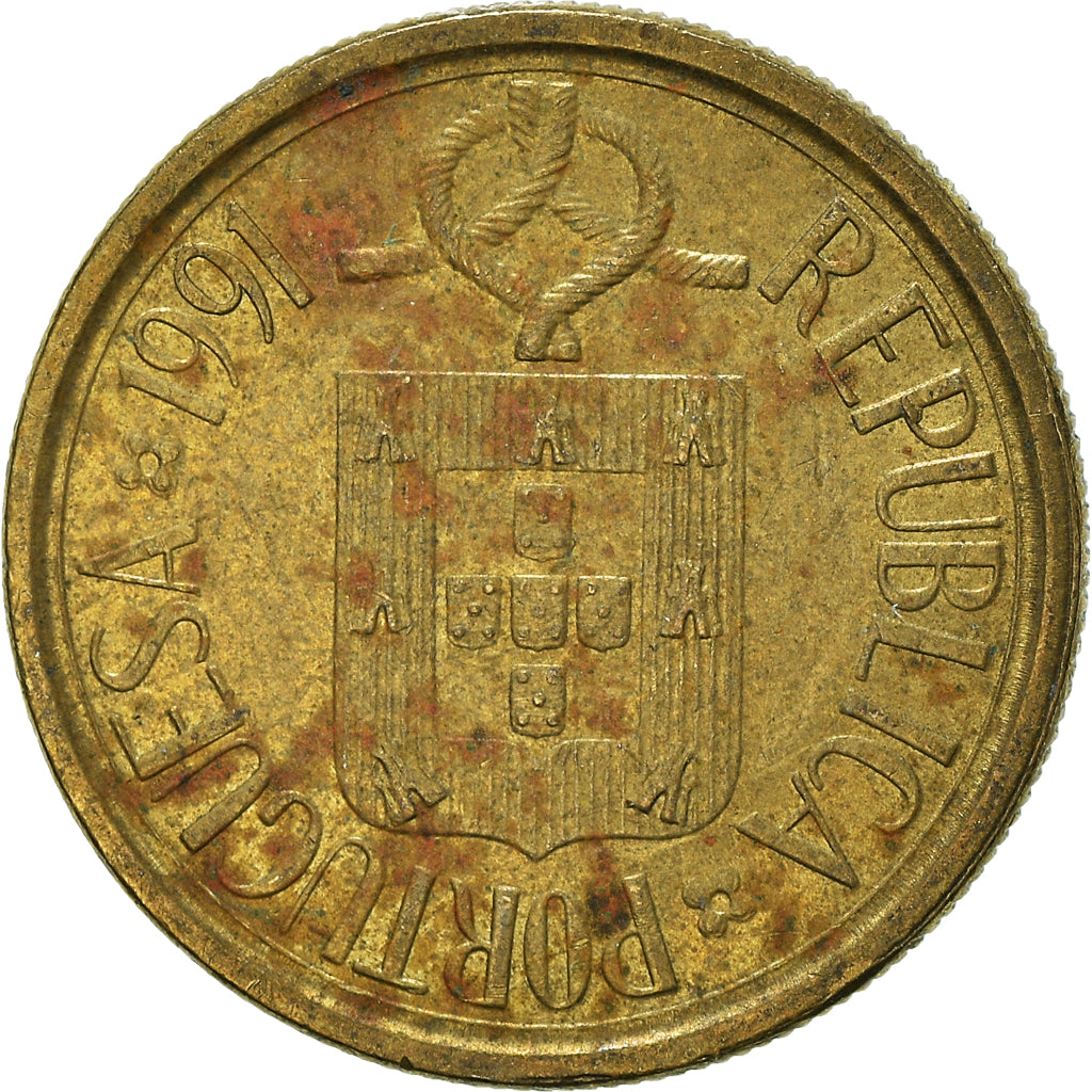 Moneta, Portogallo, 5 Escudos, 1991