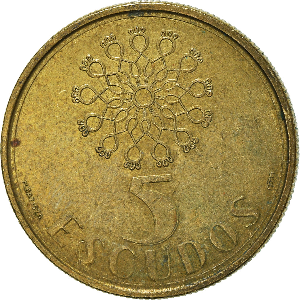 Moneta, Portogallo, 5 Escudos, 1991