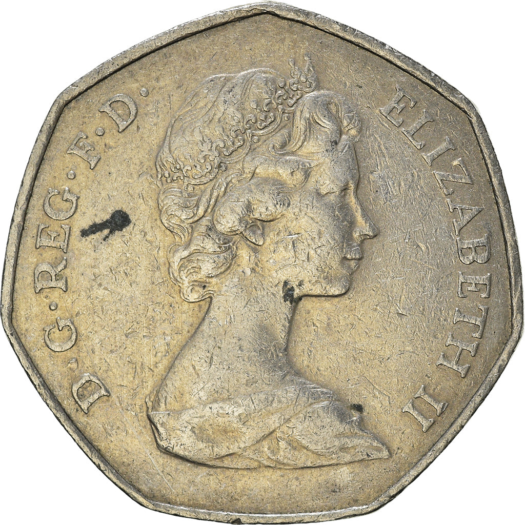 Munten, Groot Bretagne, 50 Pence, 1973