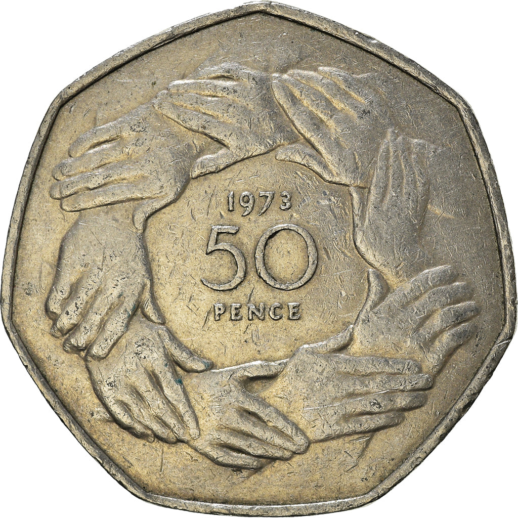 Munten, Groot Bretagne, 50 Pence, 1973