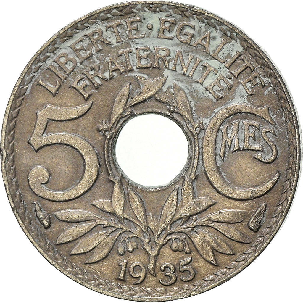 Moneta, Francia, 5 Centimes, 1935