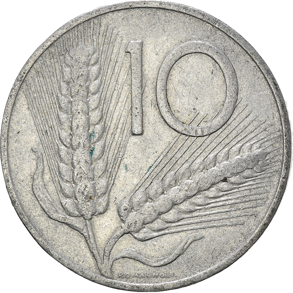 Moneta, Italia, 10 Lire, 1954
