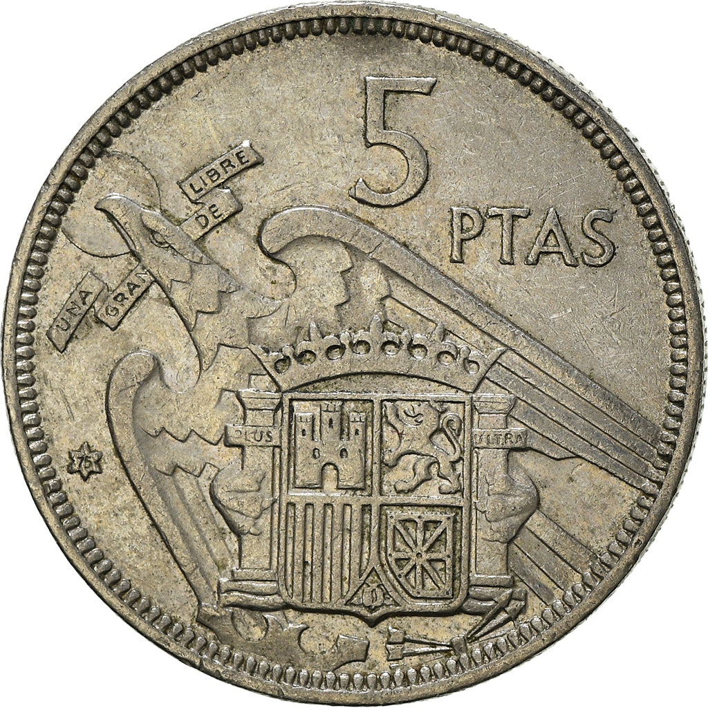 Munten, Spanje, 5 Pesetas, 1975