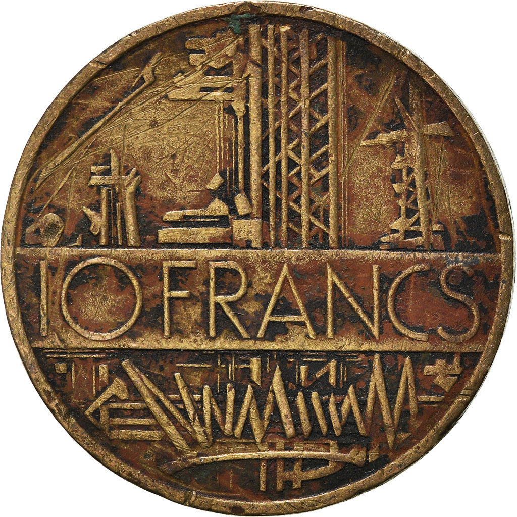 Moeda, França, 10 Francs, 1980