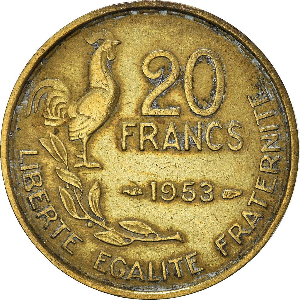 Moneta, Francja, 20 Francs, 1953