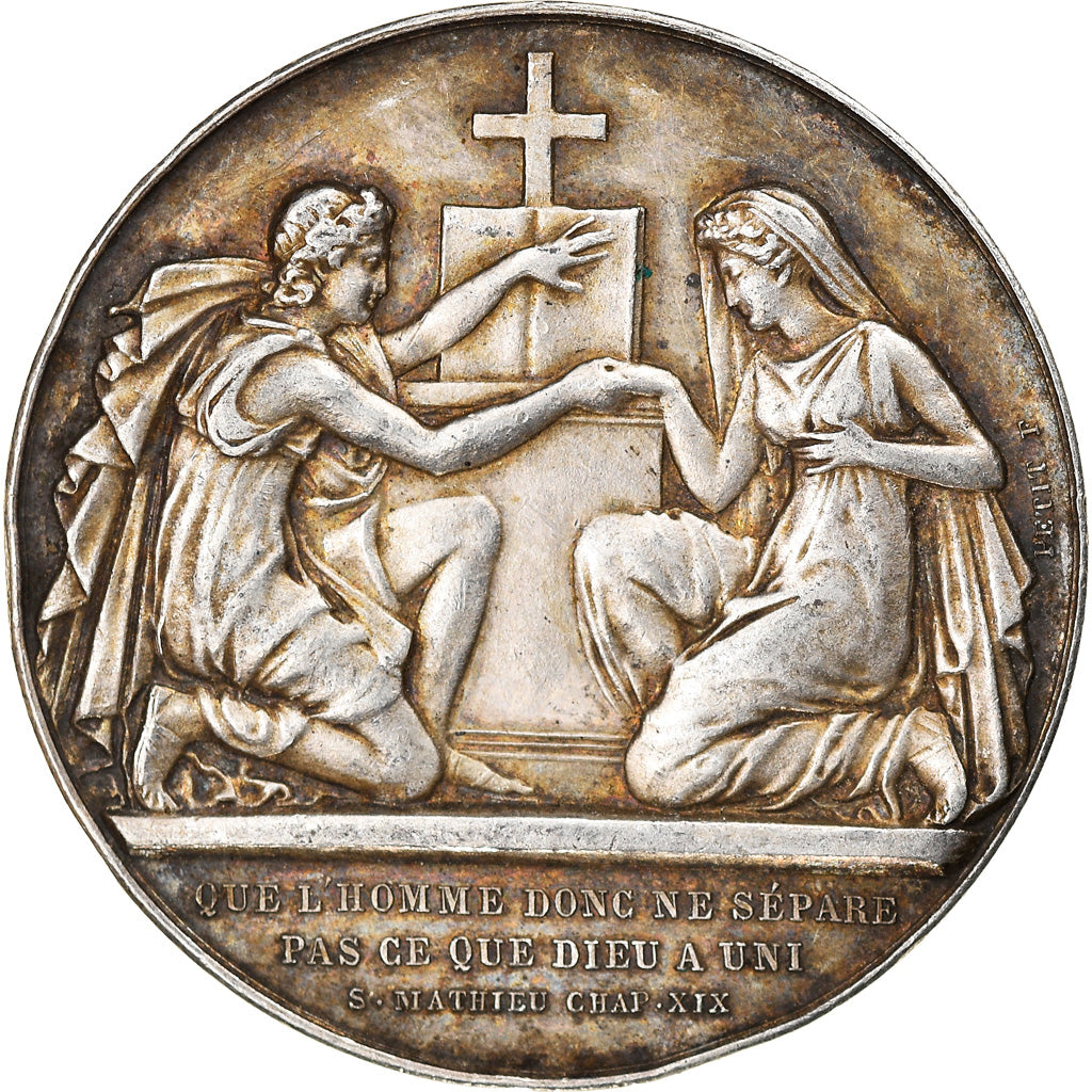 Frankrijk, Medaille, Noces, Mariage, Religion, Religions & beliefs, Petit, ZF+