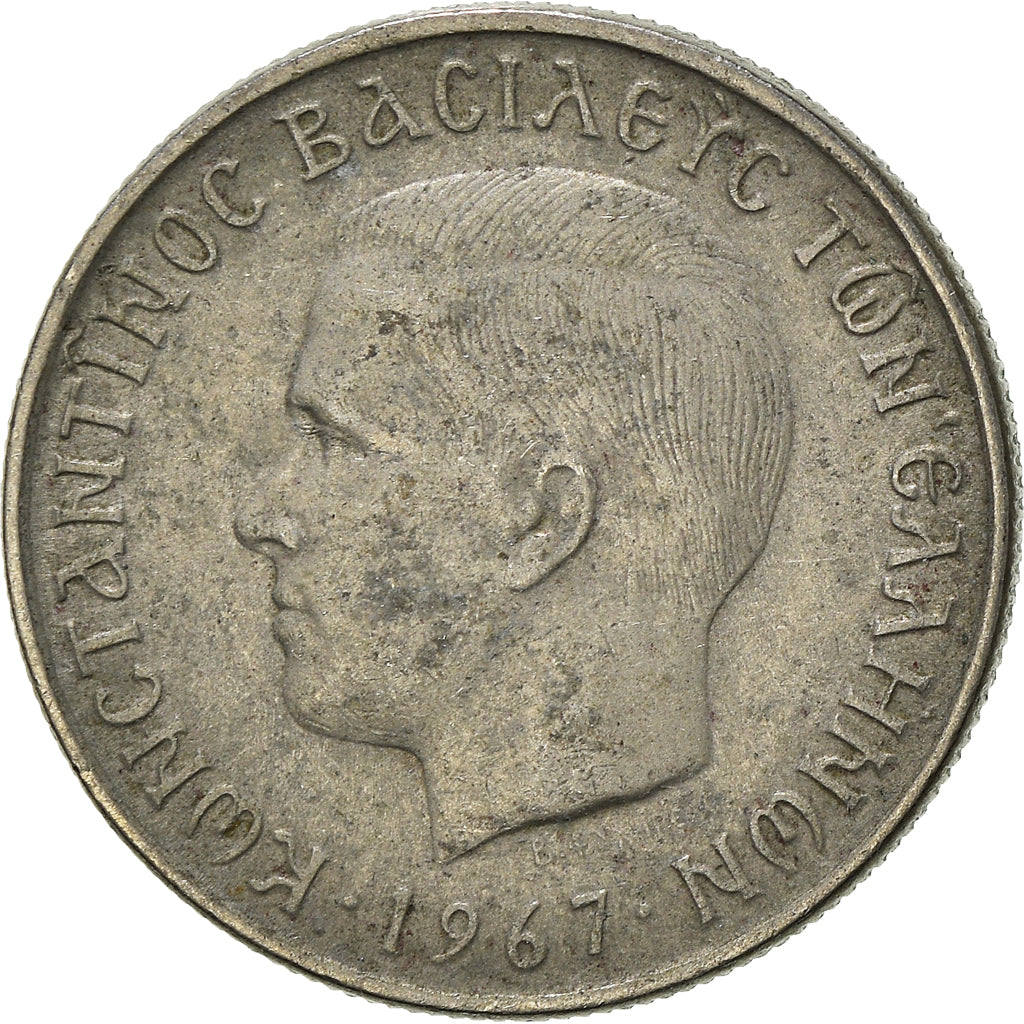 Moneta, Grecja, Drachma, 1967