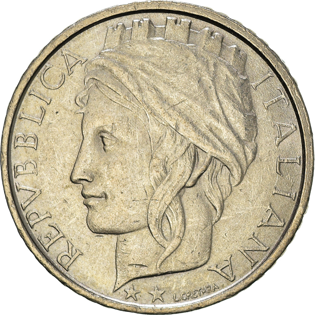 Münze, Italien, 100 Lire, 1990