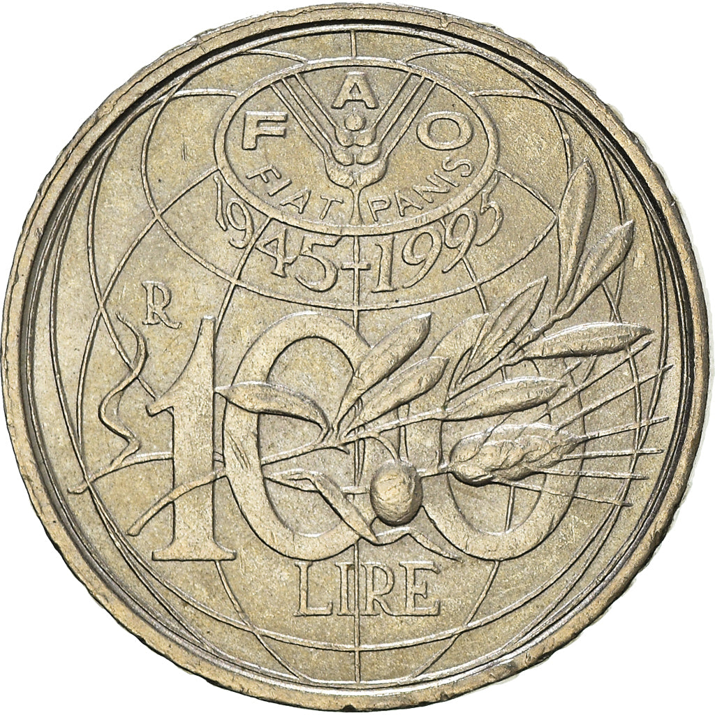 Münze, Italien, 100 Lire, 1990