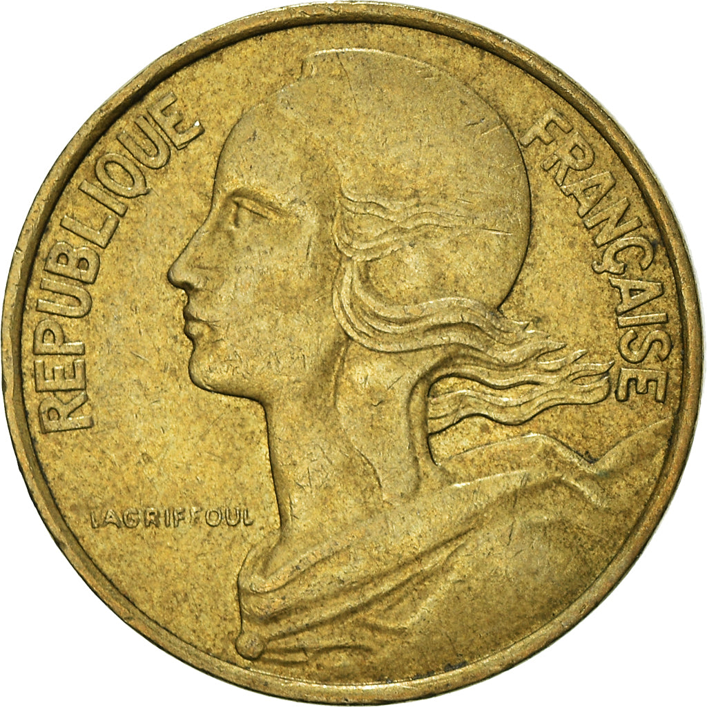 Coin, France, 10 Centimes, 1977