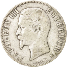 FRANCE, Napoleon III, 5 Francs, 1856 BB, Strasbourg, VF(20-25), KM 782.2