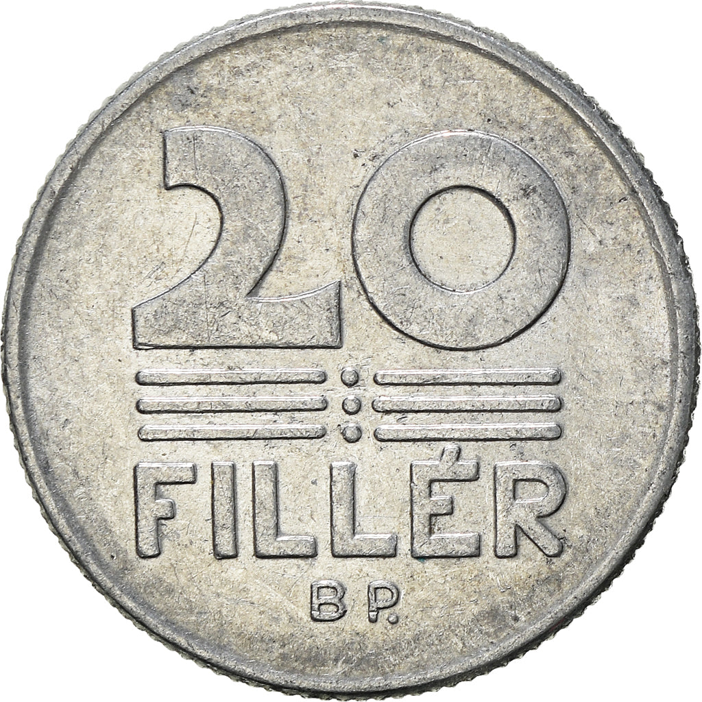 Moneda, Hungría, 20 Fillér, 1981
