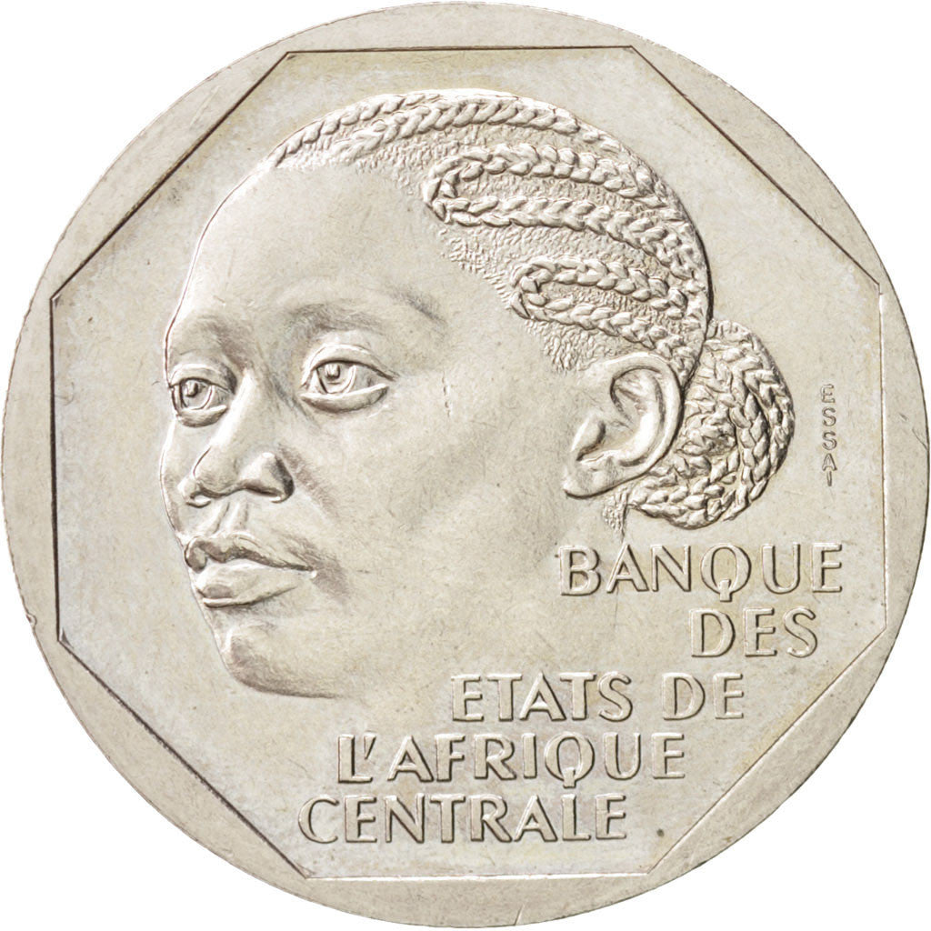 Central African Republic, 500 Francs, 1985, Essai, MS(63), Copper-nickel, KM:E6