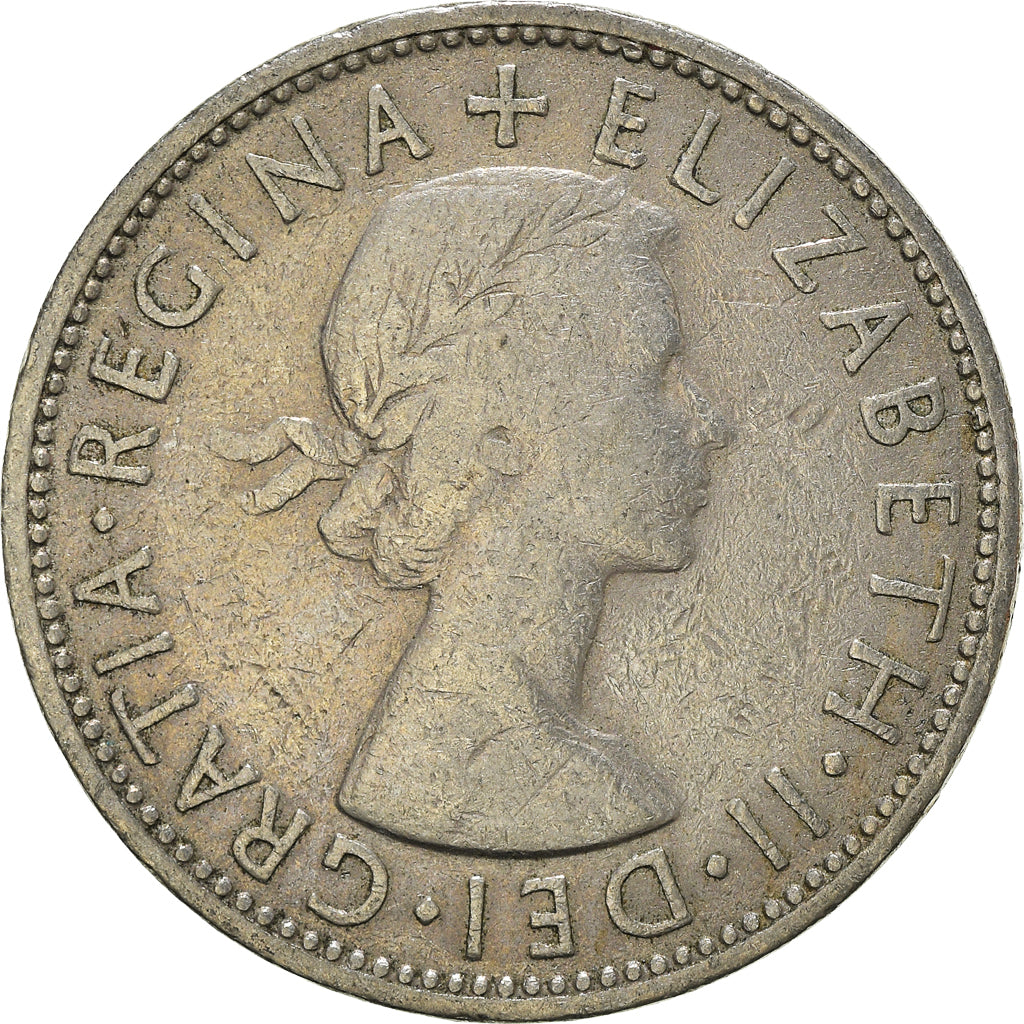 Münze, Großbritannien, Florin, Two Shillings, 1958