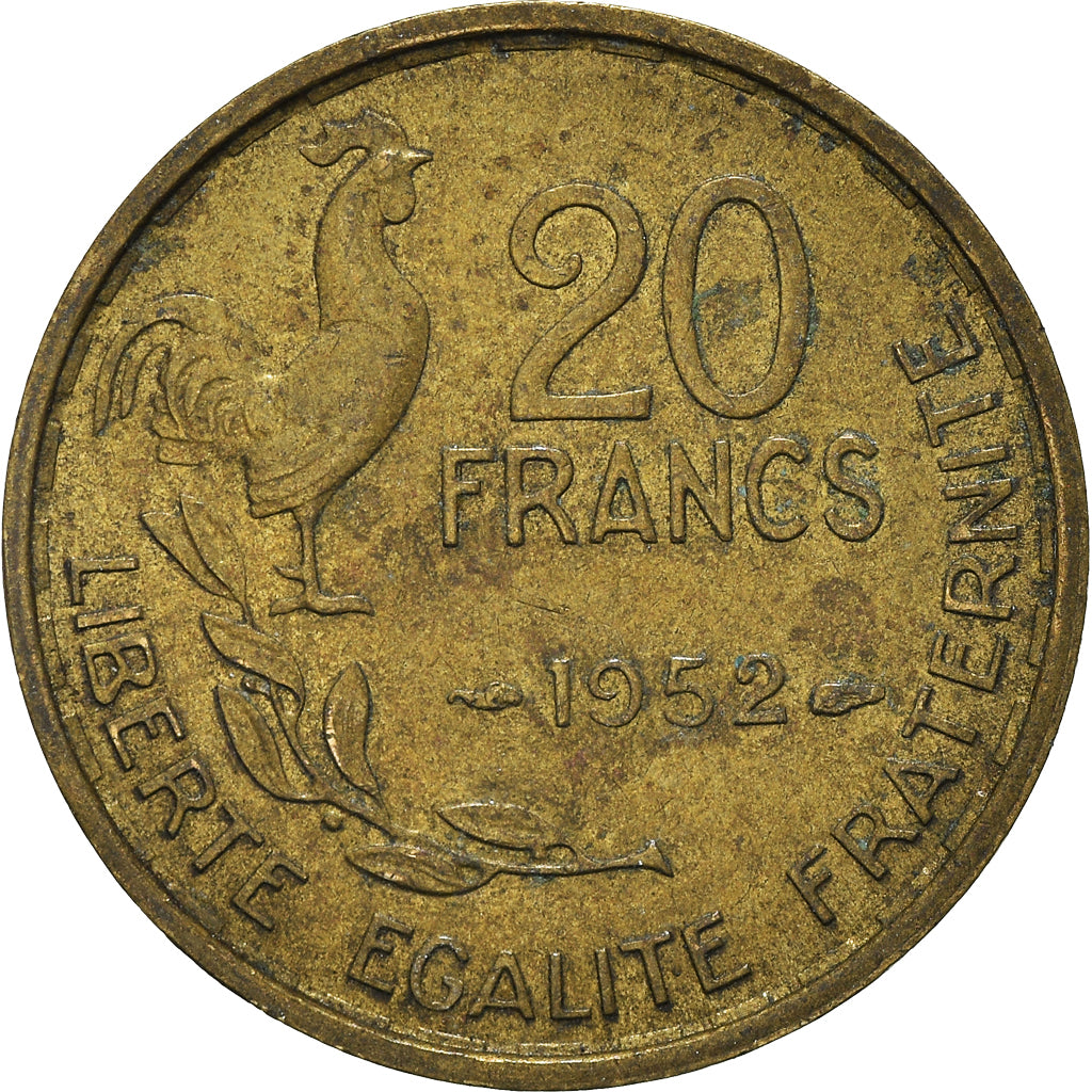 Moneta, Francja, 20 Francs, 1952