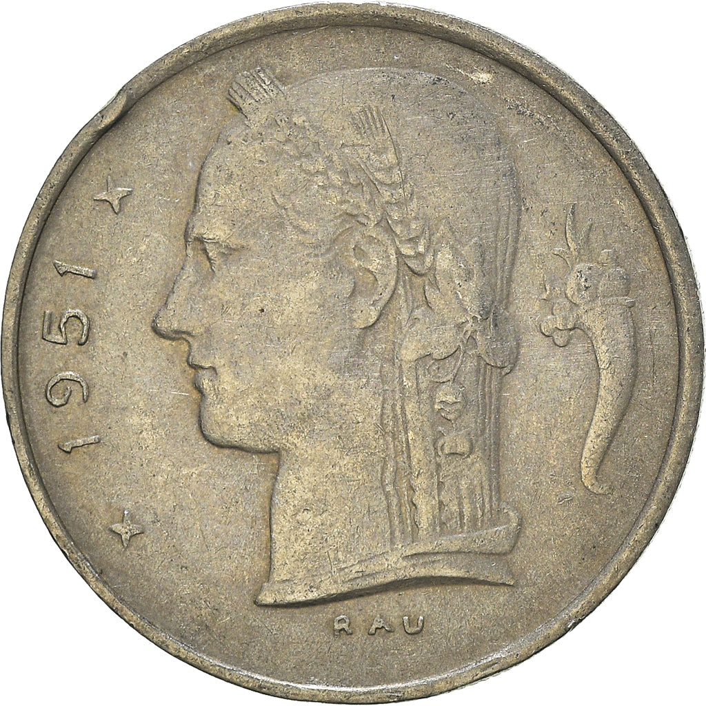 Coin, Belgium, Franc, 1951