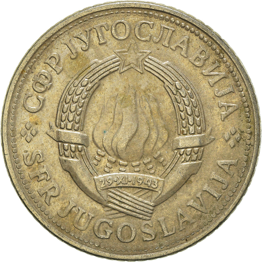 Münze, Jugoslawien, 2 Dinara, 1981