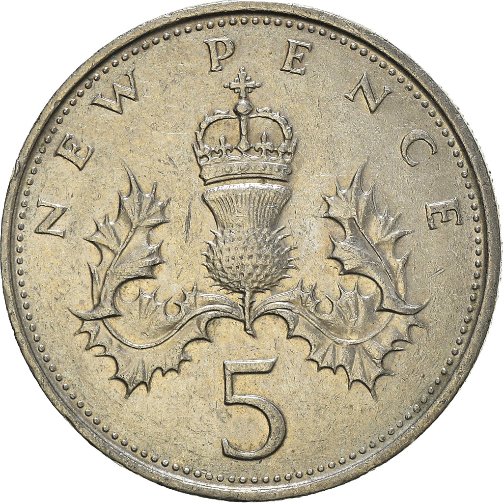 Monnaie, Grande-Bretagne, 5 New Pence, 1979