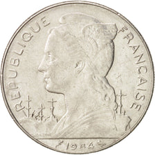 REUNION, 100 Francs, 1964, Paris, EF(40-45), Nickel, KM:13