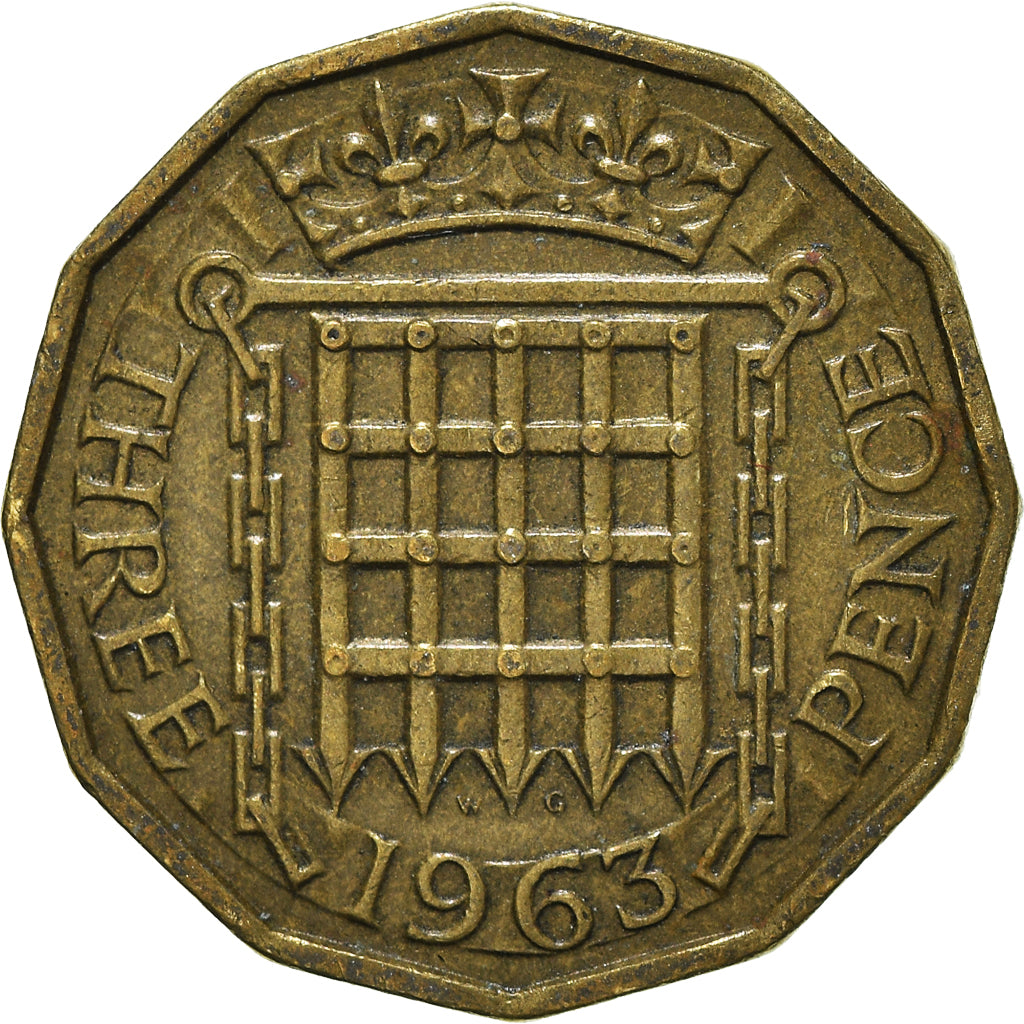 Moneta, Wielka Brytania, 3 Pence, 1963