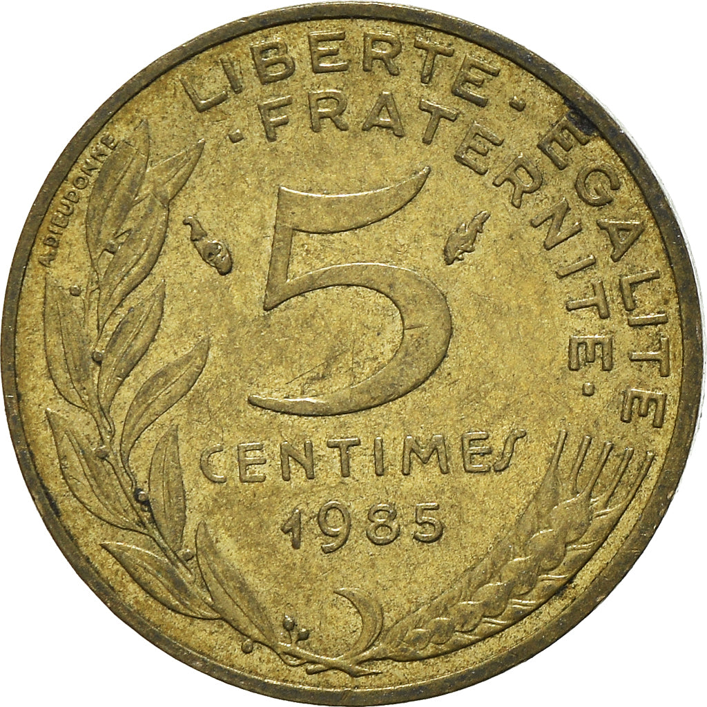 Munten, Frankrijk, 5 Centimes, 1985