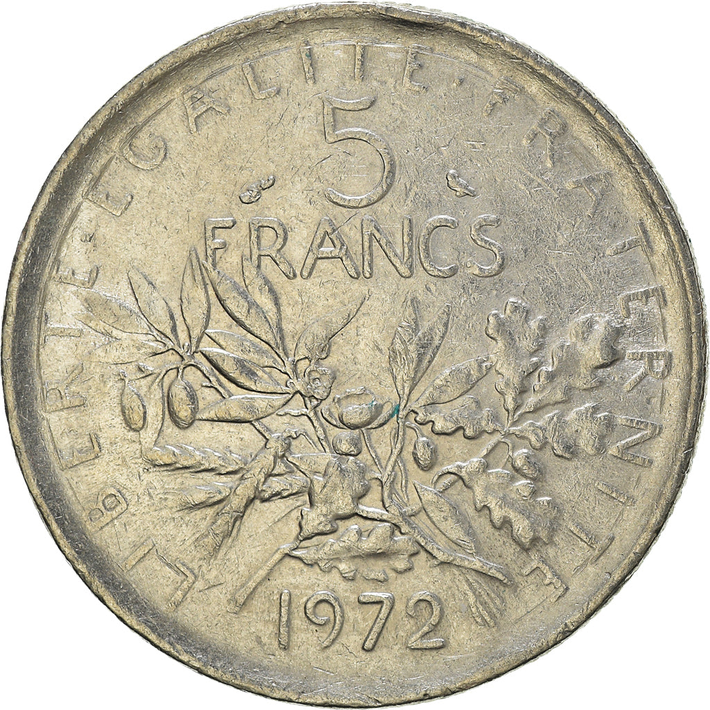 Monnaie, France, 5 Francs, 1972