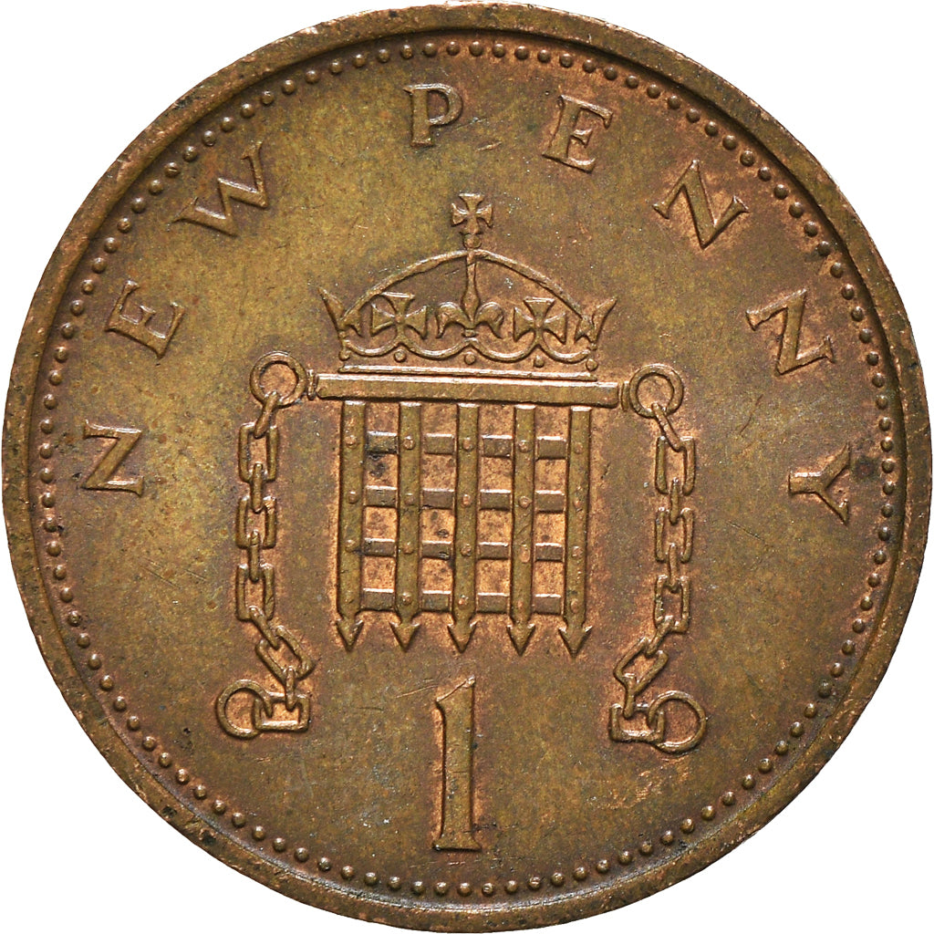 Coin, Great Britain, New Penny, 1973