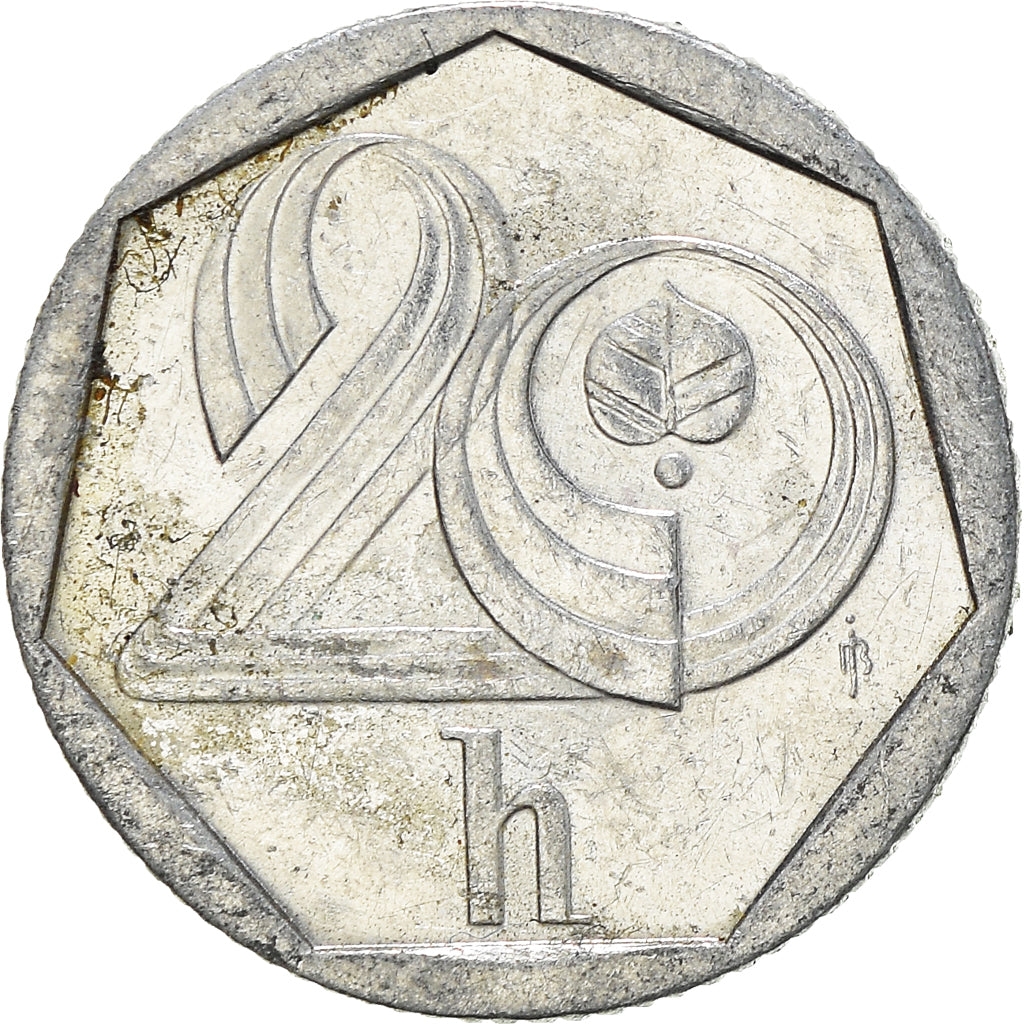 Monnaie, République Tchèque, 20 Haleru, 1993