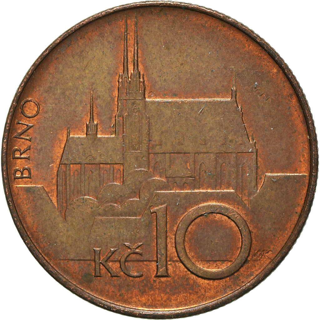 Moneda, República Checa, 10 Korun, 1993