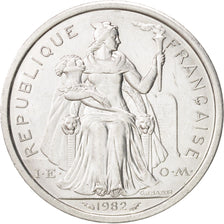 New Caledonia, 2 Francs, 1982, Paris, SPL, Aluminum, KM:14
