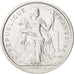 New Caledonia, 2 Francs, 1982, Paris, MS(63), Aluminum, KM:14